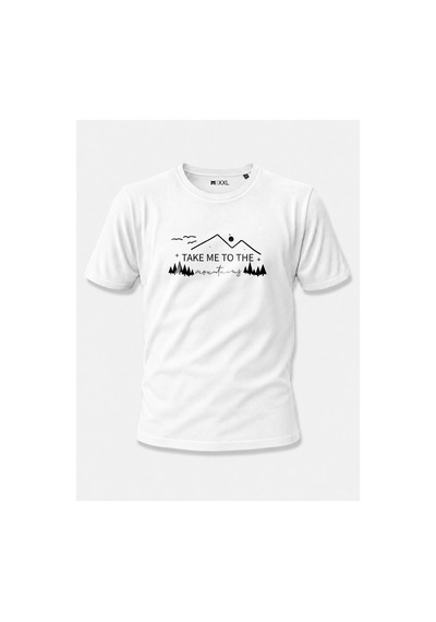 North Whiskers "take Me To The Mountains" Dağ Baskılı %100 Pamuklu Lacivert Doğa Tişörtü Beyaz - 875667963 Beyaz - 875667963 Beyaz