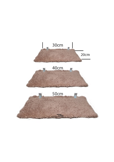 Peluş Kedi Basamağı Peluş Raf Duvar Kedi Yolu Parkur 3'lü Set