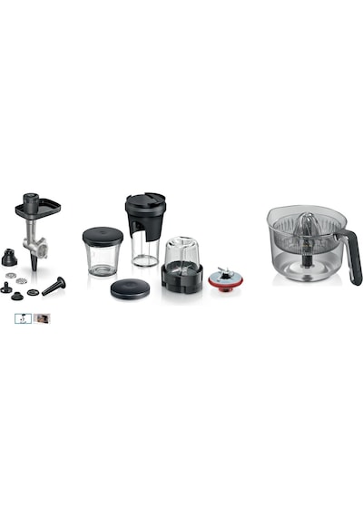 Bosch Uyumlu Mums 6 Serisi  Kıyma Çekme Ve Genel Doğrayıcı Aparatı-narenciye Sıkacağı 3lü Set