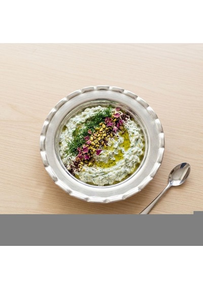 Shark Anatolia Premium Kalın Bakır Derin Meze Tabağı, 15 Cm, Beyaz, Çirtik Kenarlı