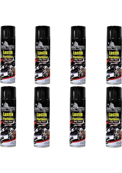 Lastik Tampon Parlatıcı Koruyucu Ebrayn Sprey 500 Ml 8 Adet