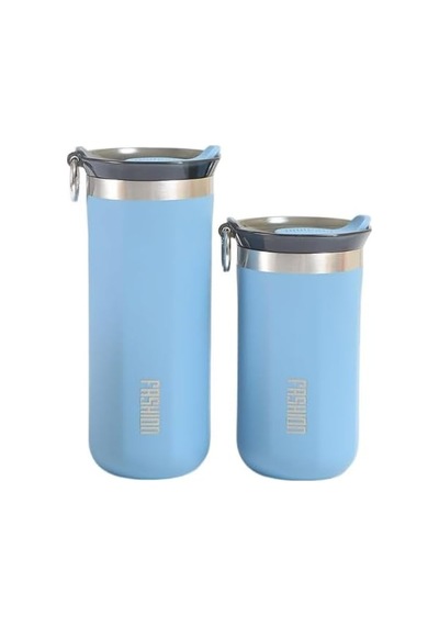 Çelik İçli Termos 350 Ml Mavi Skm010 Açık Beyaz