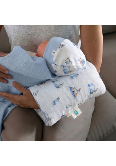 Pratik Silindir Emzirme Kol Destek Yastığı - Bebe Lapin Sldyas-bel-000std