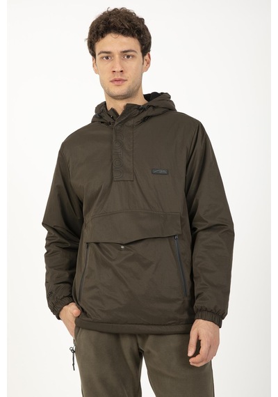 Maraton Sportswear Comfort Erkek Kapşonlu Uzun Kol Basic Haki Yağmurluk 21353-haki Haki
