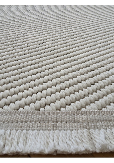 Elvey Home Lara Krem Sisal İskandinav Extra Yumuşak Özel Kesim Kolay Temizlenen Salon Koridor Mutfak Halısı 02-krem