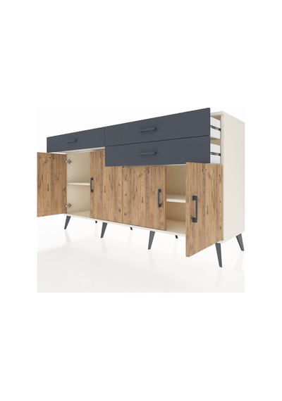 Hyperion Konsol 2 Raflı 3 Çekmeceli 4 Kapaklı 176x44x99 Aytaşı-ça Aytaşı-çam/antrasit Hyperion Konsol 2 Raflı 3 Çekmeceli 4 Kapaklı 176x44x99 Aytaşı-ça Aytaşı-çam/antrasit