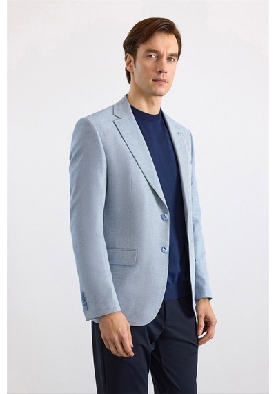 Süvari Saks Mavi Slim Mono Yaka Torba Cep 6 Drop Klasik Ceket Ct2021600434-m05 Süvari Saks Mavi Slim Mono Yaka Torba Cep 6 Drop Klasik Ceket Ct2021600434-m05