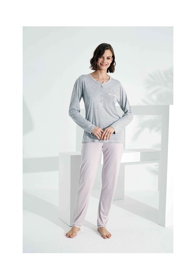 Etoile Kadın Pijama Takımı 73372.gr Gri