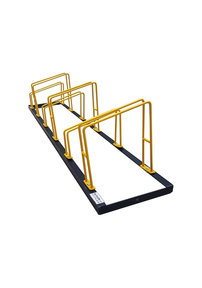 İleri Trafik Bisiklet Parkı Park Yeri Demiri Taşıyıcı Ayağı Standı Sehpa 6 Lı Sarı - Siyah