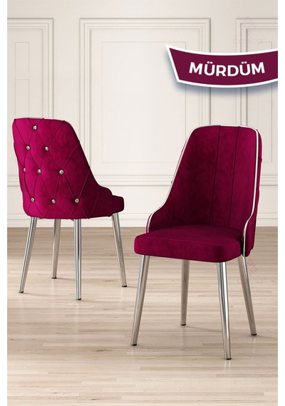 Canisa Tia Serisi 80x132 Açılabilir Mdf Mutfak Masası Takımı Beyaz Masa Krom Detay 4 Mürdüm Sandalye Masa Beyaz Sandalye Mürdüm Canisa Tia Serisi 80x132 Açılabilir Mdf Mutfak Masası Takımı Beyaz Masa Krom Detay 4 Mürdüm Sandalye Masa Beyaz Sandalye Mürdüm