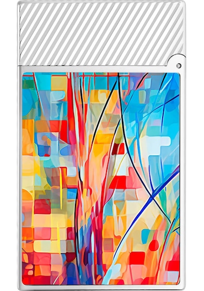 S.t. Dupont Ligne 2 Graffty Multicolor Çakmak C16024 Gri