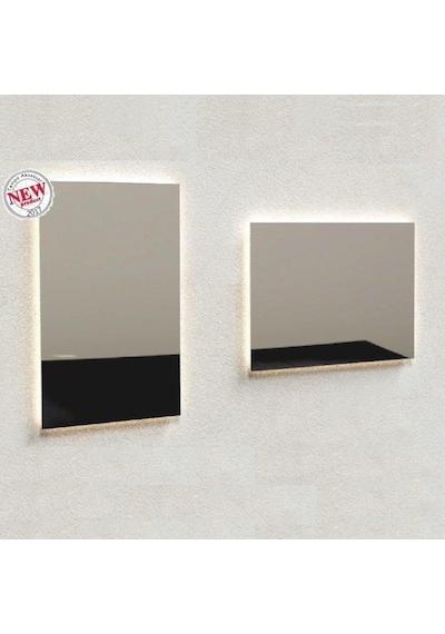 Gürçay Led Işıklı Dekoratif Duvar Aynası 60*90Cm Şeffaf
