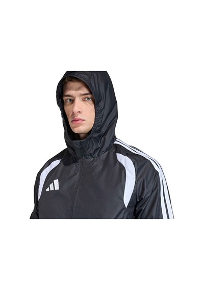 Adidas Tiro26c Aw Jkt Erkek Futbol Antrenman Yağmurluk Jx4247 Siyah Siyah