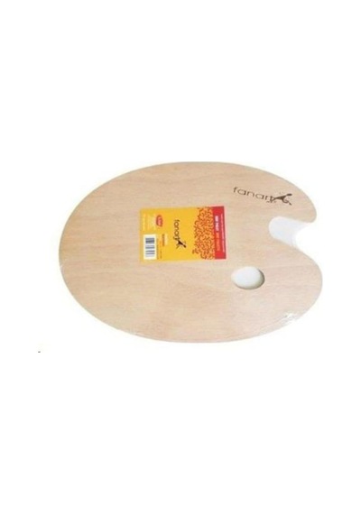 Fanart Ahşap Resim Paleti, Mdf Oval Palet, 20x30 Cm, 0,3 Cm Kalınlık