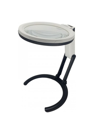 Nikula-2x5x120mm   10 Ledli  Masaüstü Büyüteç