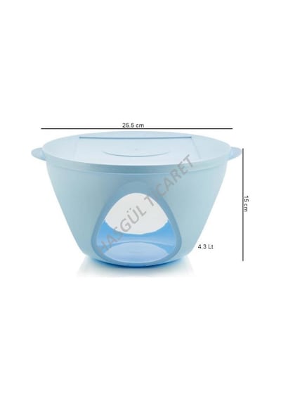 Tupperware Tutku Servis Kabı 43 L Mavi Saklama Kabı Çok Renkli