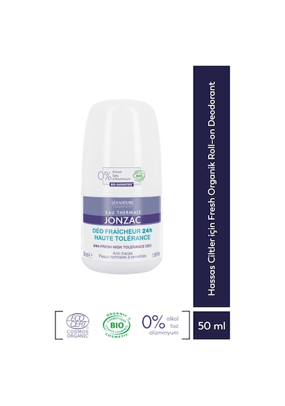 Eau Thermale Jonzac Hassas Ciltler Için Fresh Organik Roll–on Deodorant 50ml