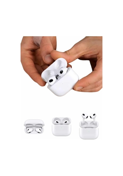 3.nesil Apple Uyumlu iOS Android Uyumlu Bluetooth 5.0 Beyaz Çağrı Cevaplama Kulak Içi