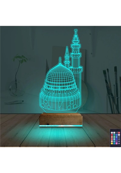Luvivia Cami 3d Lamba - Masa Gece Lambası Şeffaf