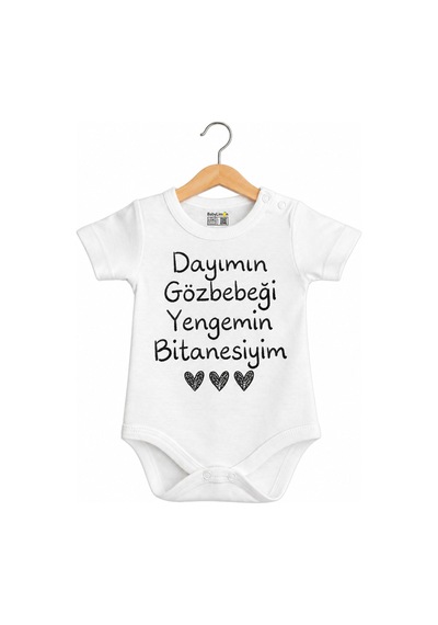 Babylimon Dayımın Gözbebeği Yengemin Bitanesiyim Beyaz - 936542304 Beyaz