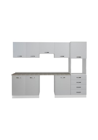 Decoraktiv Elite 280q Ankastre Boy Dolaplı Mdf Hazır Mutfak Dolabı - Tezgah Dahil - Buz Gri Açık Gri Decoraktiv Elite 280q Ankastre Boy Dolaplı Mdf Hazır Mutfak Dolabı - Tezgah Dahil - Buz Gri Açık Gri