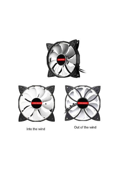 Coolmoon Rgb 12Cm Kasa Fanı 12V 4Pinli 120Mm Sessiz Kasa Fan