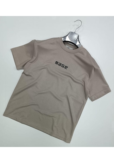 Baros Slim Fit Erkek Kısa Kol Tshirt 7279 Bej