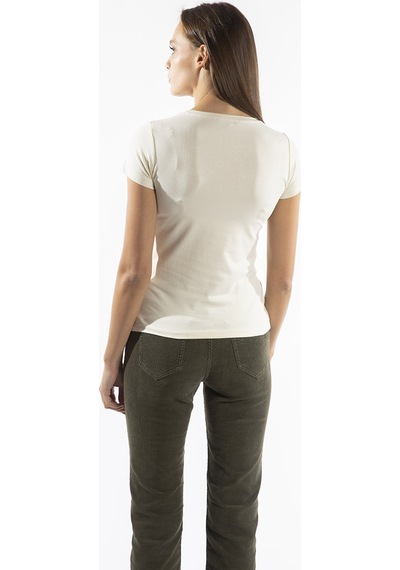 ROBERTO CAVALLI  Kadın T'shirt RRC5289L Bej