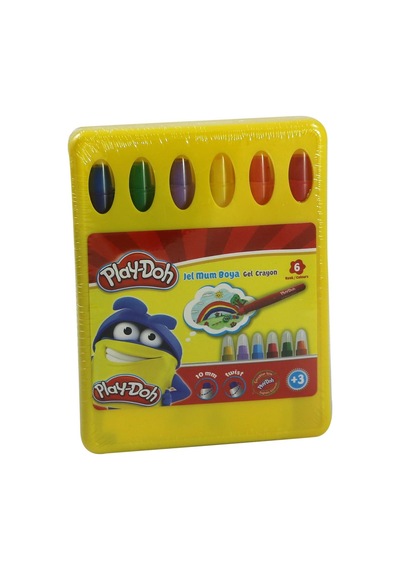Play-Doh 6 Renk Jel Crayon Mum Boya Pp Kutu