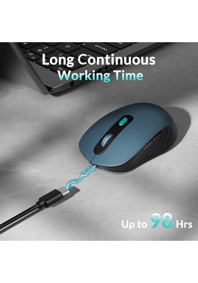 Bm25 Kablosuz Fare, Güvenilir Paw3212 Sensöre Sahiptir. 2.4 Ghz, Bluetooth Ve Usb Kablolu Bağlantı Bm25-c61