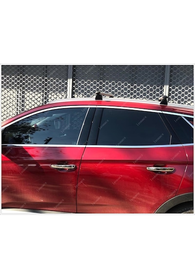 Opel Grandland X Krom Cam Çerçevesi 14 Parça 2017 Sonrası P.Çelik