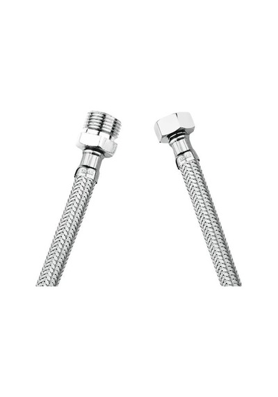 3/8-3/8 Nipelli Paslanmaz Çelik Örgülü Flex 70 Cm