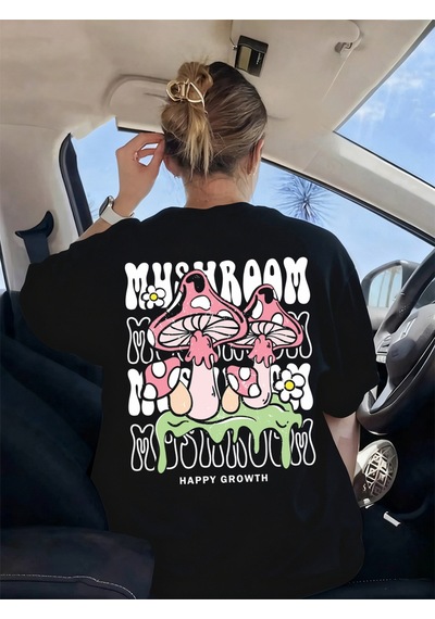 Noıssey Urban Pop Graphic Kadın Tişört Koleksiyonukod 5543 Siyah