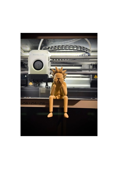 Rick And Morty Sad Rick Sanchez Oturan Figür 10 Cm