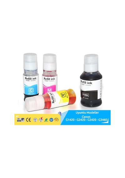 Canon G3420 GI-41 4 Renk Mürekkep Seti - (GI-41C/GI-41M/GI-41PGBK/GI-41Y)
