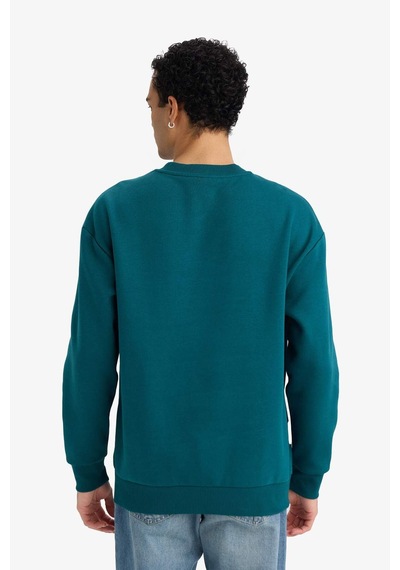 Defacto Boxy Fit Bisiklet Yaka İçi Yumuşak Tüylü Baskılı Sweatshirt X8282az25augn246 Yeşil-gn246 Defacto Boxy Fit Bisiklet Yaka İçi Yumuşak Tüylü Baskılı Sweatshirt X8282az25augn246 Yeşil-gn246