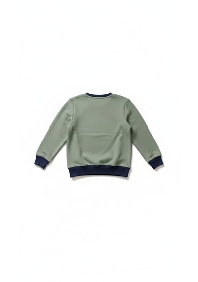 Coupon Çocuk Sweatshirt / Logo Baskılı Su Yeşili