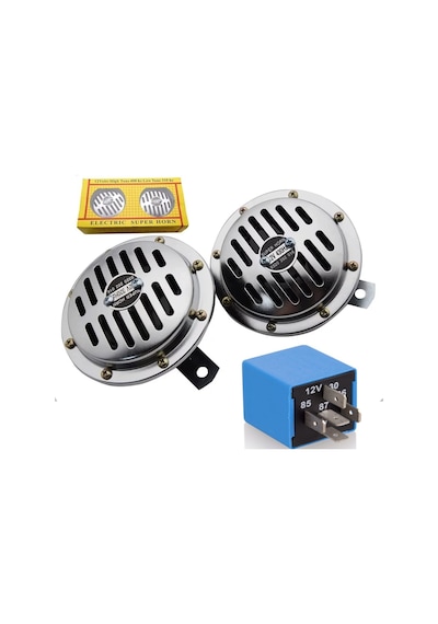 Hella Korna Süper Ton 12 V. Nikelajlı Korna + Titreyici Röle Hella Korna Süper Ton 12 V. Nikelajlı Korna + Titreyici Röle