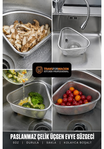 Lavabo Süzgeci -lavabo Çöplüğü - Lavabo İçi Çöp Süzgeci 304 Paslanmaz Çelik 721845 Diğer