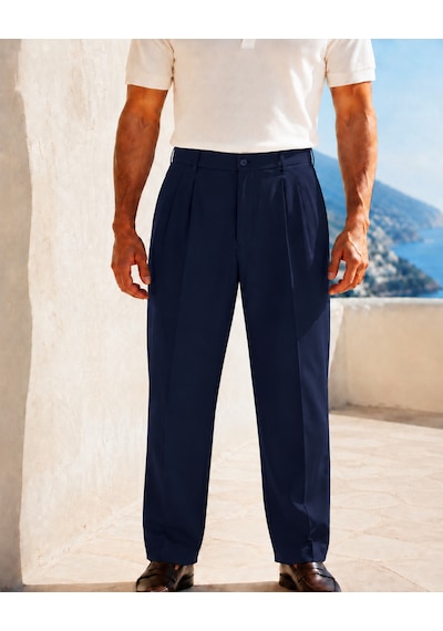 Danger Erkek Baggy Fit Pileli Kumaş Pantolon Lacivert 0172dngr