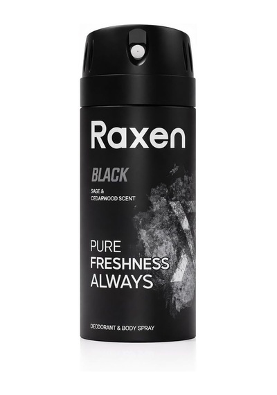 Raxen Erkek Deodorant Spreyi - Serisi - 150ml - Etkili Ter Kokusu Önleyici - Alüminyumsuz Ve Leke Bırakmayan Formül - Gün Boyu Ferahlık Veren Erkek Vücut Spreyi