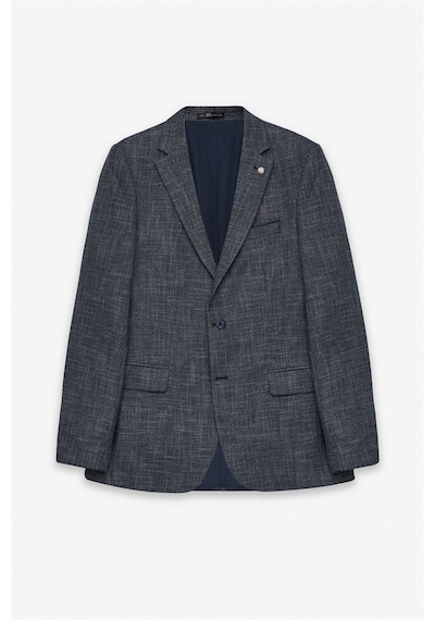 Süvari Lacivert Slim Mono Yaka Düz Pike Torba Cep Yıkamalı 6 Drop Klasik Ceket Sct2021600002-m09