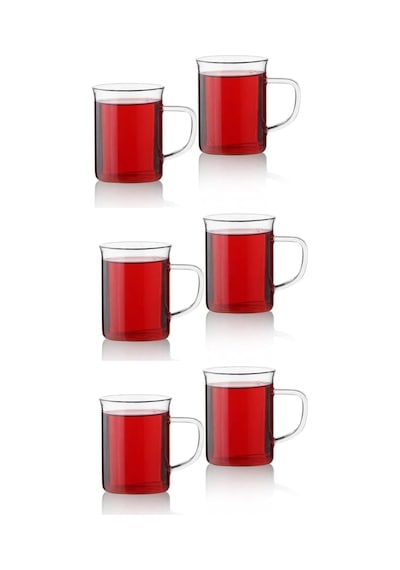 Mithra Life 6'li Ateşe Dayanıklı Termisil Cam Kupa Bardak 200 Ml Mıt1015 Genel