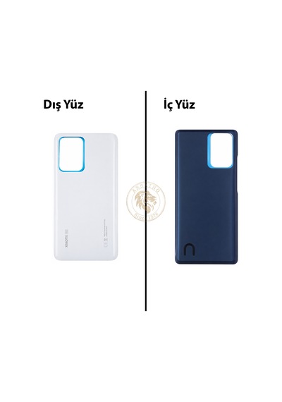 Xiaomi Mi 11t Pro Ay Işığı Beyazı Arka Pil Kapağı Batarya Kapağı Lazer Kesim Back Cover Çok Renkli