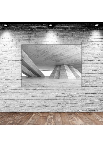 Bk Home Üç Boyutlu Poligonal Kabartma Tasarımlı Kanvas Tablo 50x70cm-1