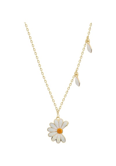 Papatya Kolye 718941 Gold Gümüş