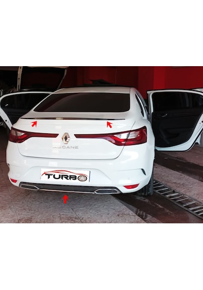 Renault Megane 4 Krom Egzoz Çerçevesi Orta Çıta 2021 ve Sonrası Renault Megane 4 Krom Egzoz Çerçevesi Orta Çıta 2021 ve Sonrası