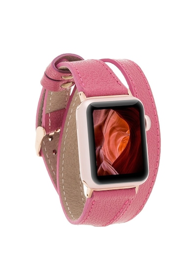 Apple Watch Uyumlu Deri Kordon 42-44-45mm Dt Cp4