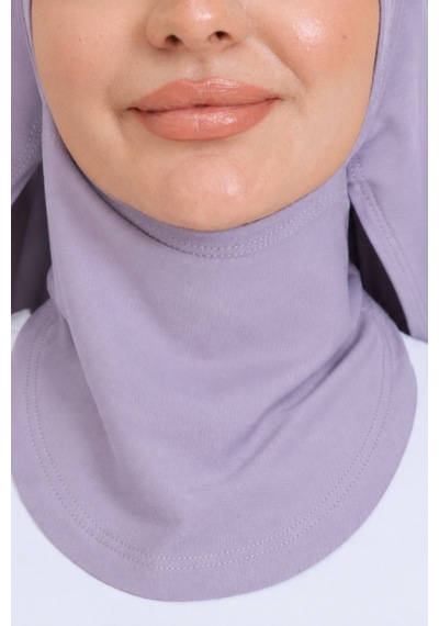 Modish Group Penye Boyun Kapamalı Şal Başörtü Hazır Giyim Turban Esnek Jersey Şal Gri