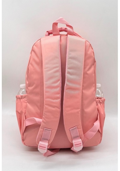 Su Geçirmez Kumaş Unisex Okul Çantası Pudra Renk Okul Sırt Çantası 2300 Pudra Pembe